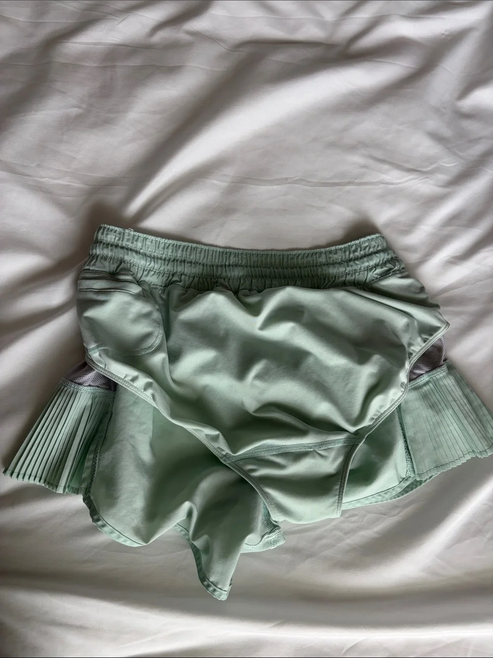 Lululemon Hottie Hot Pleated Mint Green Athletic Shorts - Picture 8 of 12
